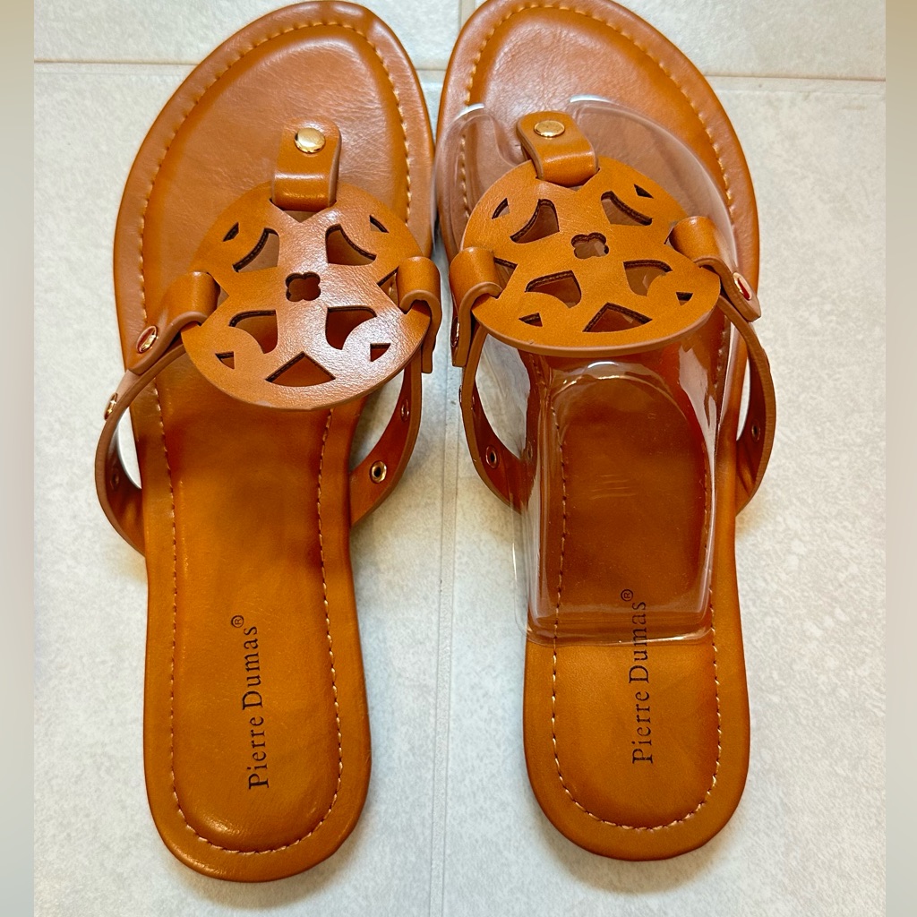 Brand New Womens Leather Thong Flip Flop Sandals
